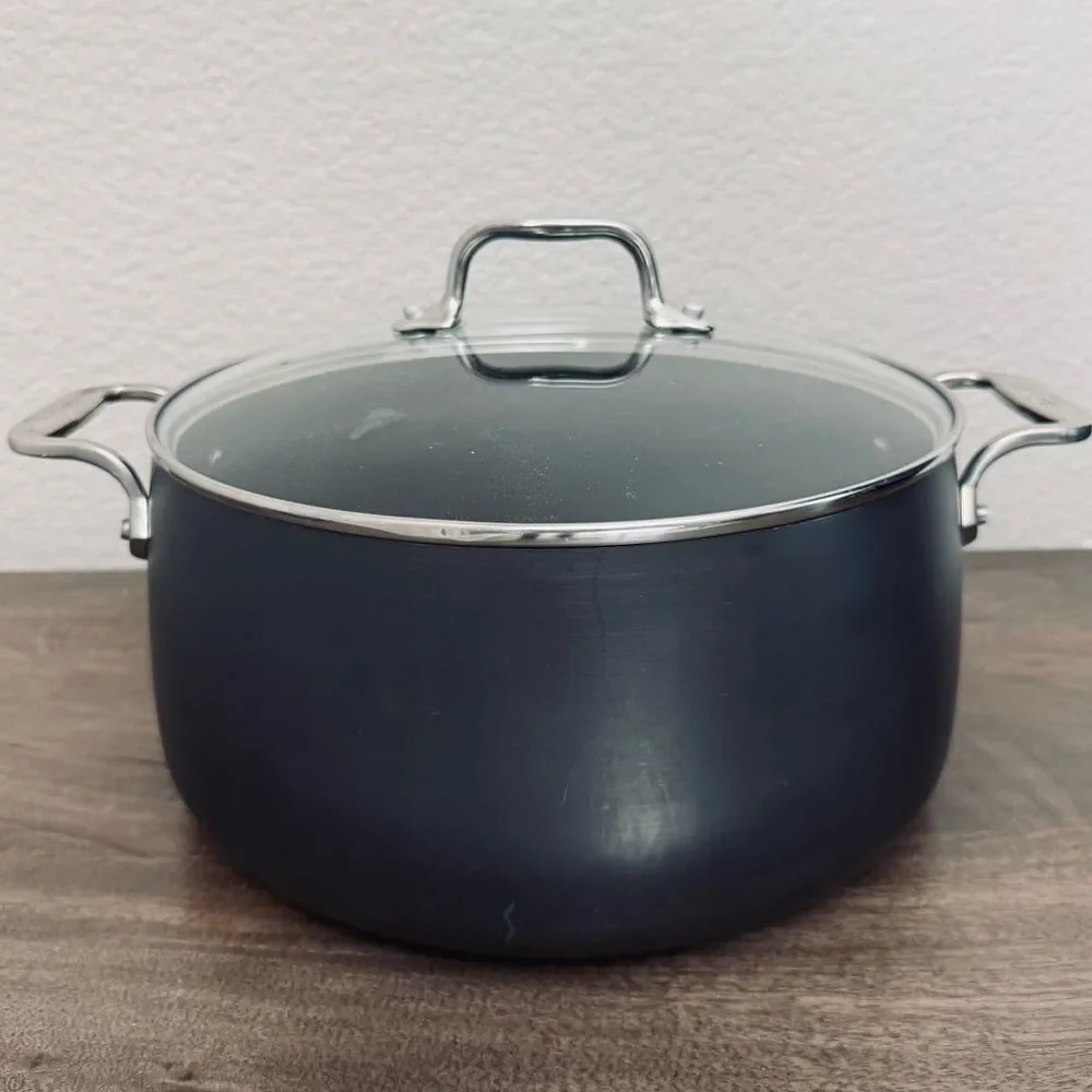 All-Clad HA1 Expert Cookware Nonstick Stockpot with Lid 8 qt